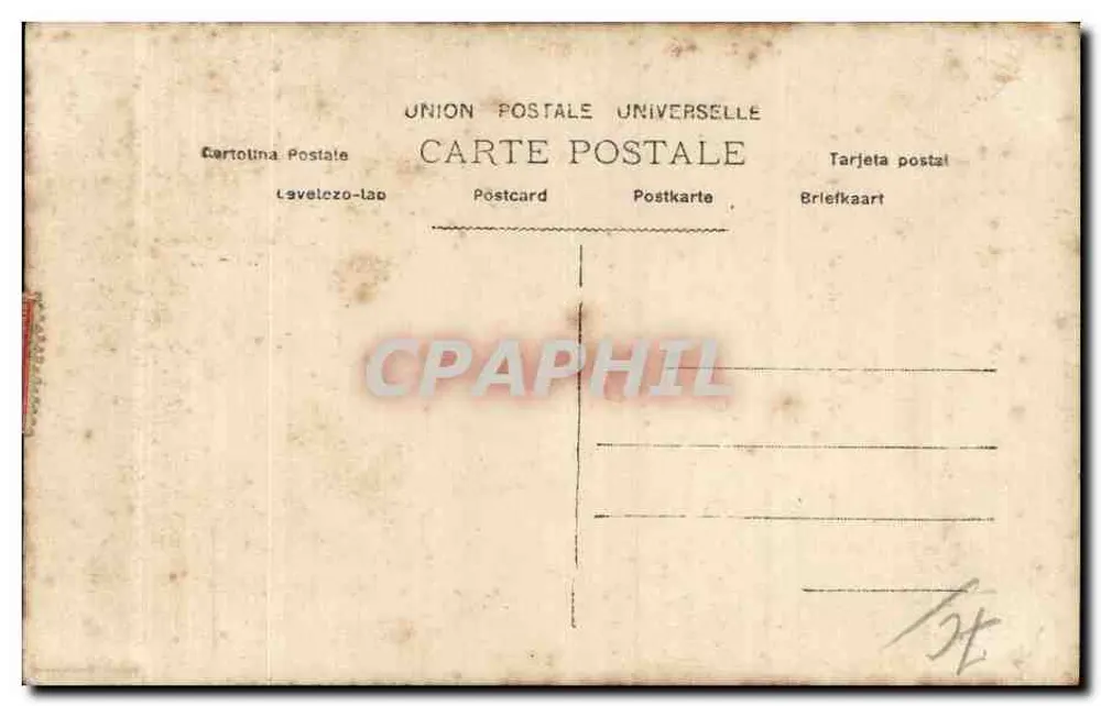 Rouen — Herbsttage — Universal Postal Union - Rückseite