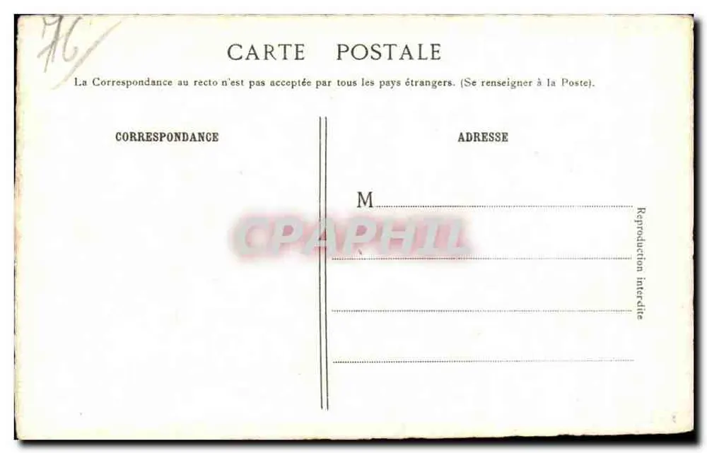 Porte de Guillaume-Lion — Rouen von einst 1845 — Ausgabe H. Barbé, Nr. 13 - Rückseite