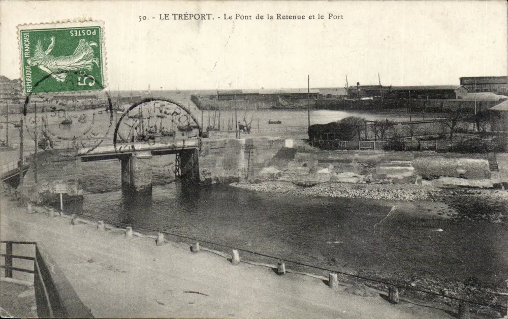 Le Tréport — Die Brücke Retenue und der Hafen — Verlag unbekannt, Nr. 50 - Vorderseite