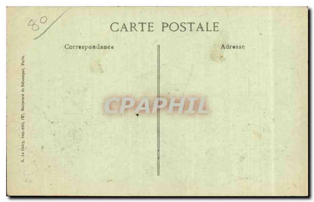 Péronne — Die Ruinen — Visé, Paris Nr. 1533 - Rückseite