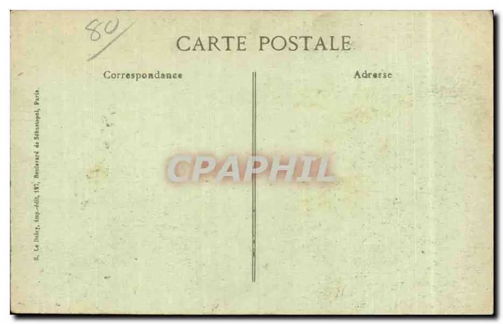 Péronne — Die Ruinen — Visé, Paris Nr. 1583 - Rückseite