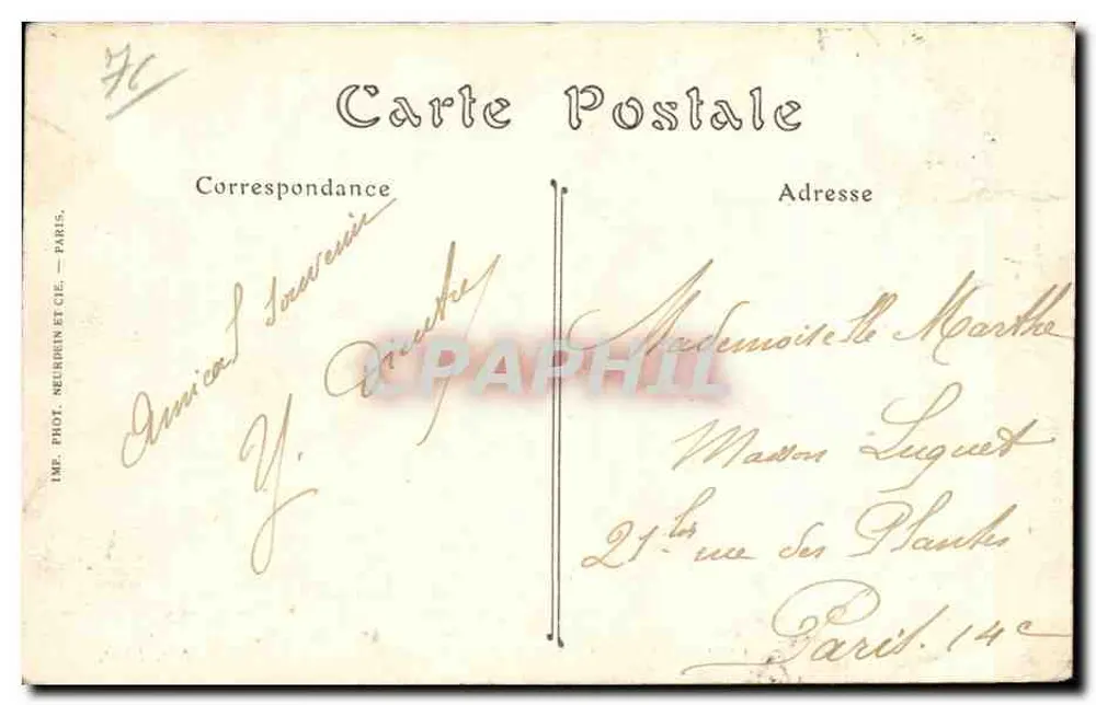 Le Havre — A Praia e a Hève — ND. Fot. - Verso