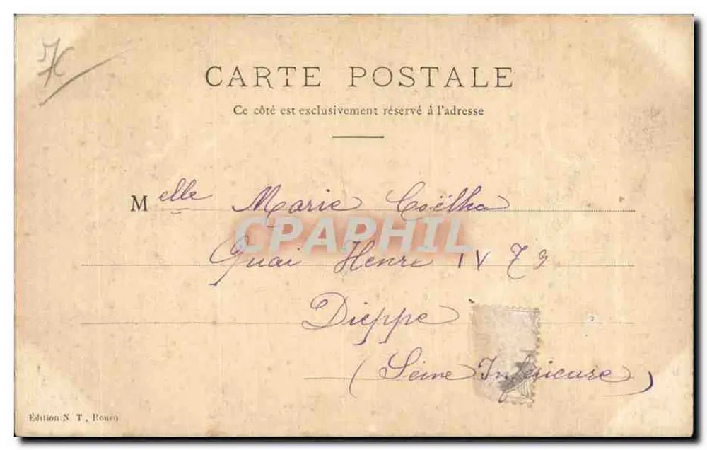 Rouen — Gerichtssaal — Justizpalast — N. T. - Rückseite