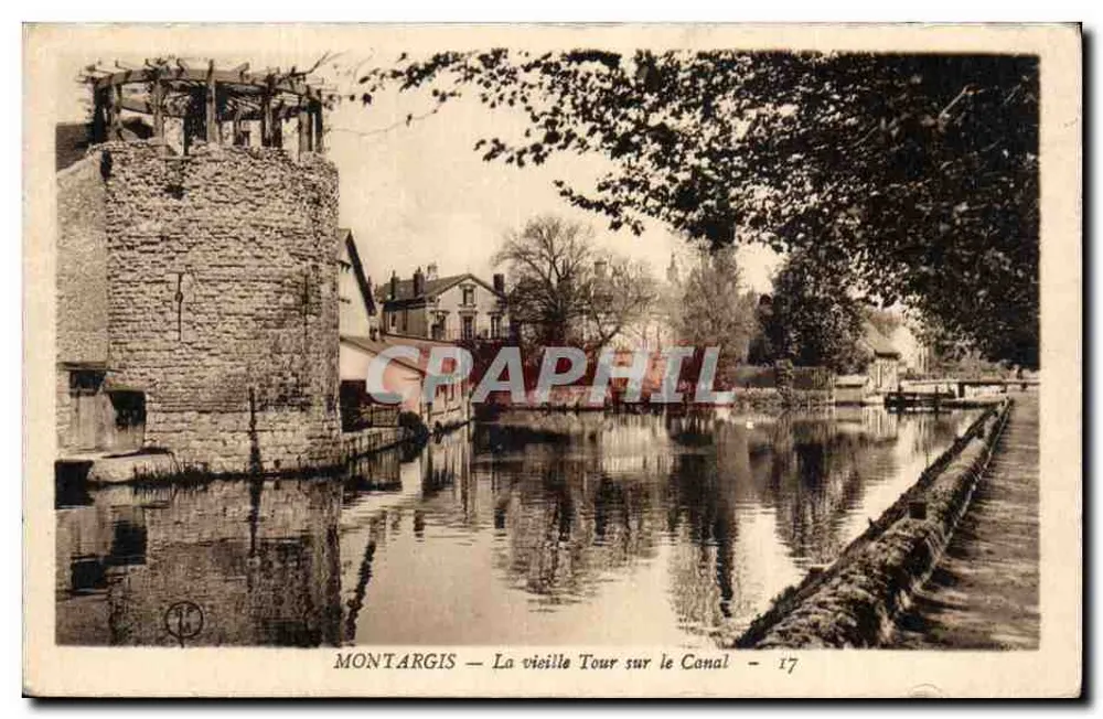 Montargis — Die alte Turm am Kanal — 17 - Vorderseite