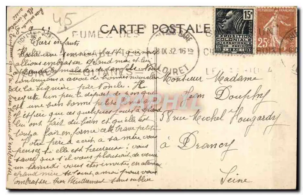 Clivet — Villen am Ufer des Loiret — AG, n° 651 - Rückseite