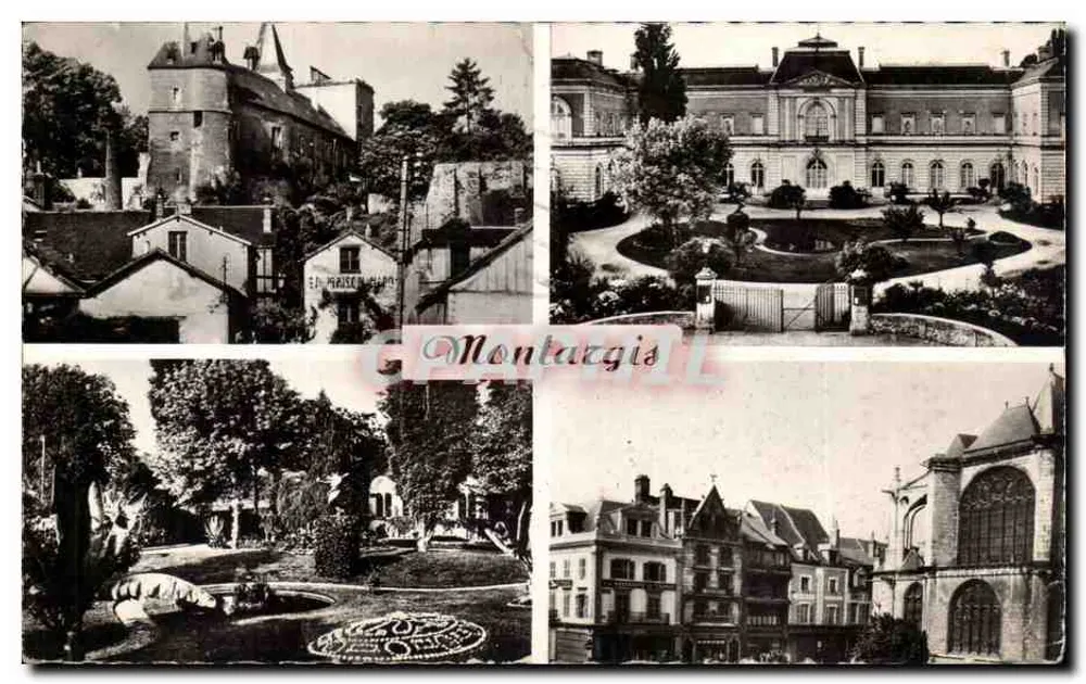Montargis — widok panoramiczny — Cie des Arts Photographiques - Awers