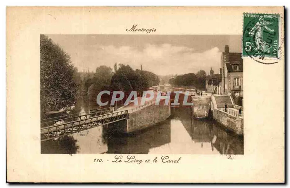 Montargis — O Loing e o Canal — Editor: Montargis, n° 110 - Frente
