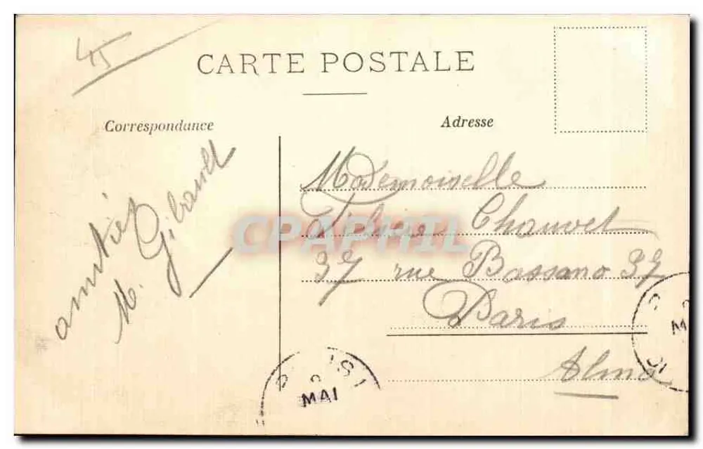 Montargis - Vista sobre o Canal — C.F. M. editor - Verso