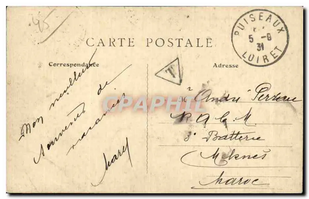 Um Orléans — Olivet — Ansicht des Loiret — Th.G. n°545 - Rückseite