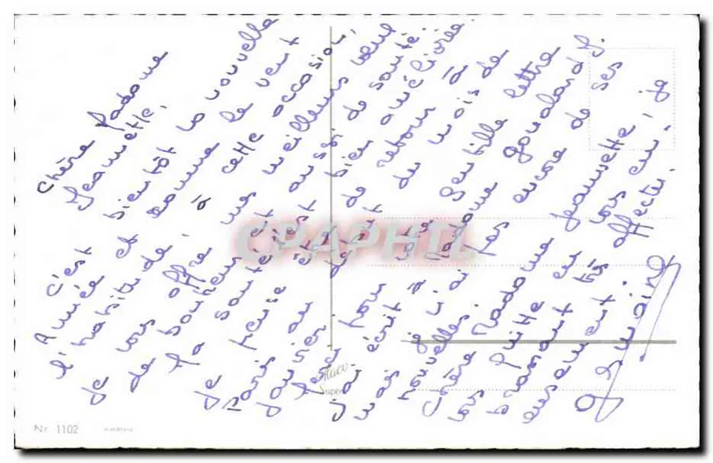 Zug und Kleeblatt — Frohe Neujahr — Verlag Staco, Nr. 1102 - Rückseite