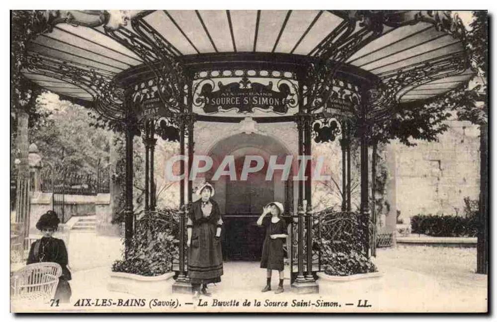 Aix-les-Bains (Savoie) — A Buvette da Fonte Saint-Simon — LL. n°71 - Frente
