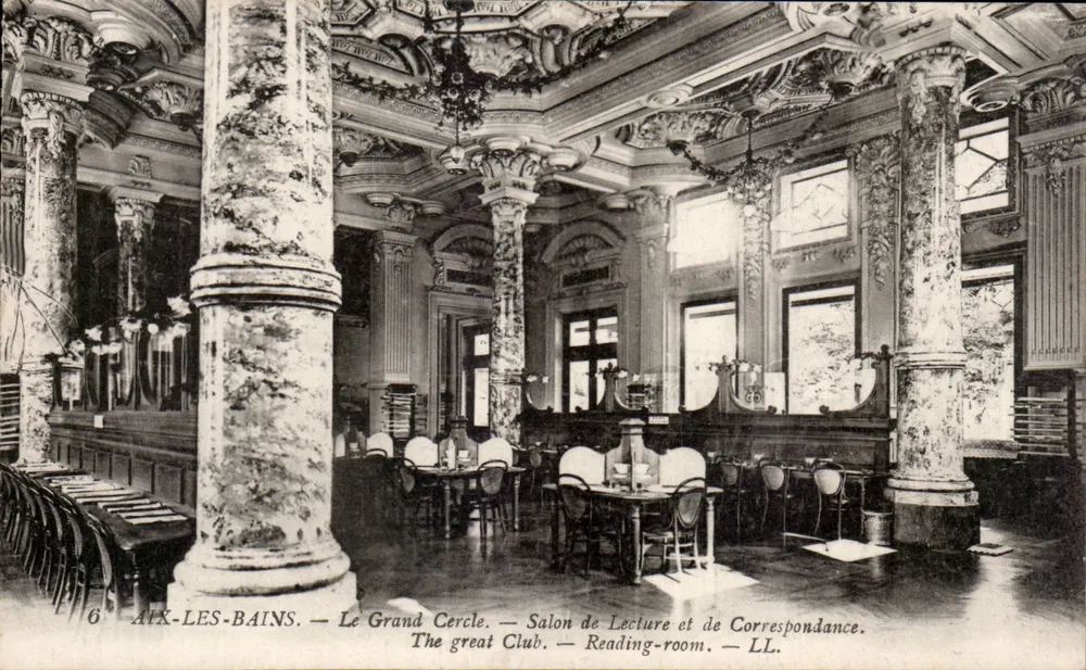 AIX-LES-BAINS — Der Große Kreis — Lesesaal und Korrespondenzraum - Vorderseite