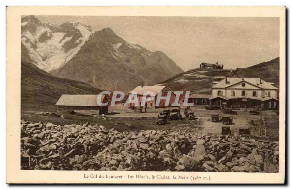 Der Col du Lautaret - Hotels, Chalet, Meije (3987 m.) — Éditions Martinotto Frères, Nr. 120 - Vorderseite