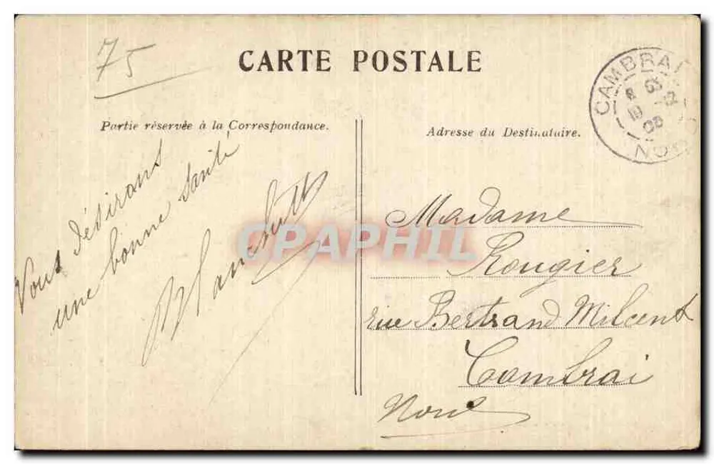 Paris — A Avenida das Acácias — editor não visível - Verso