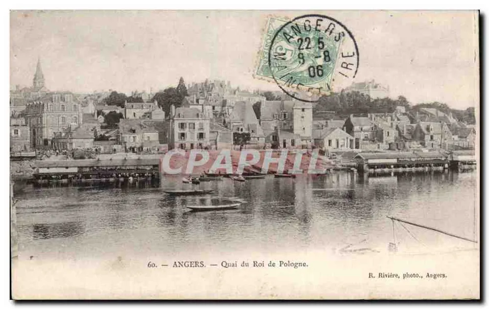 Angers — Quai do Rei da Polônia — R. Rivière, foto, Angers - Frente