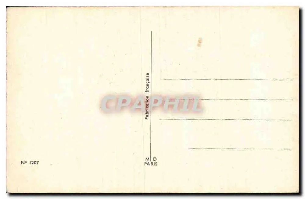 Arranjo de flores e calçado de cavalo — Feliz Natal — Fabricação francesa N° 1207 - Verso