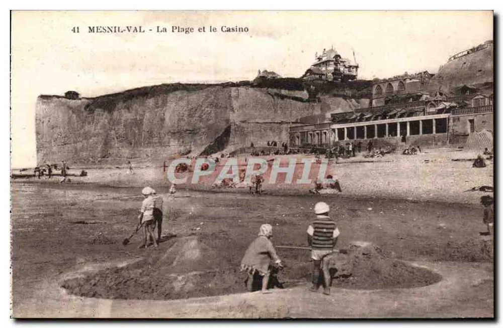 Mesnil-Val - La Spiaggia e il Casinò — editore Thomas, Mesnil-Val, n°41 - Recto
