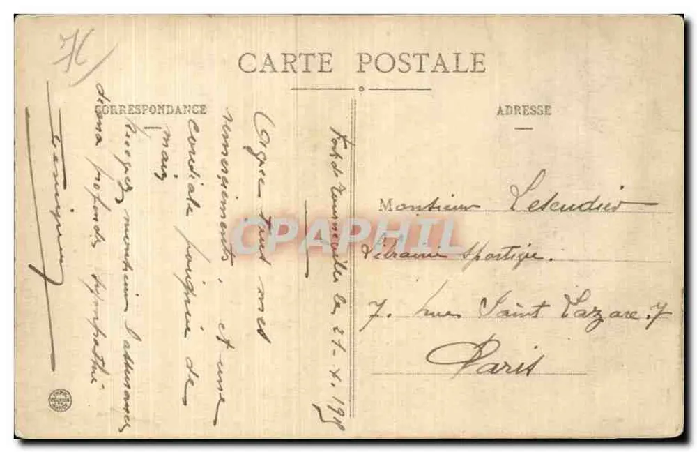 Le Havre — O Teatro — C. V. 2046 - Verso