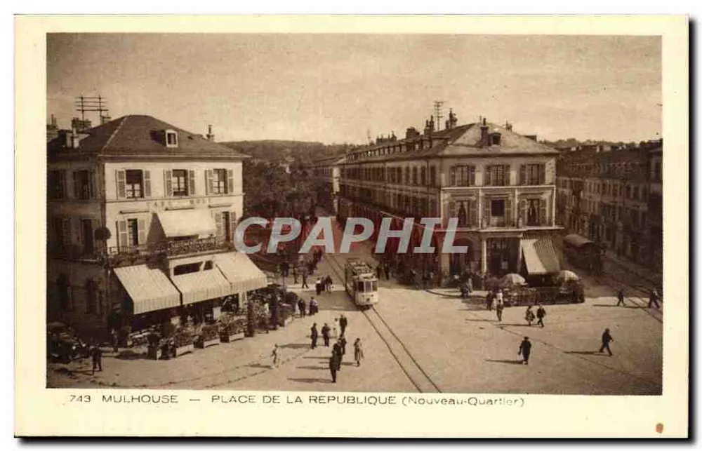 Mulhouse — Place de la République (Nouveau-Quartier) — n°743 - Frente