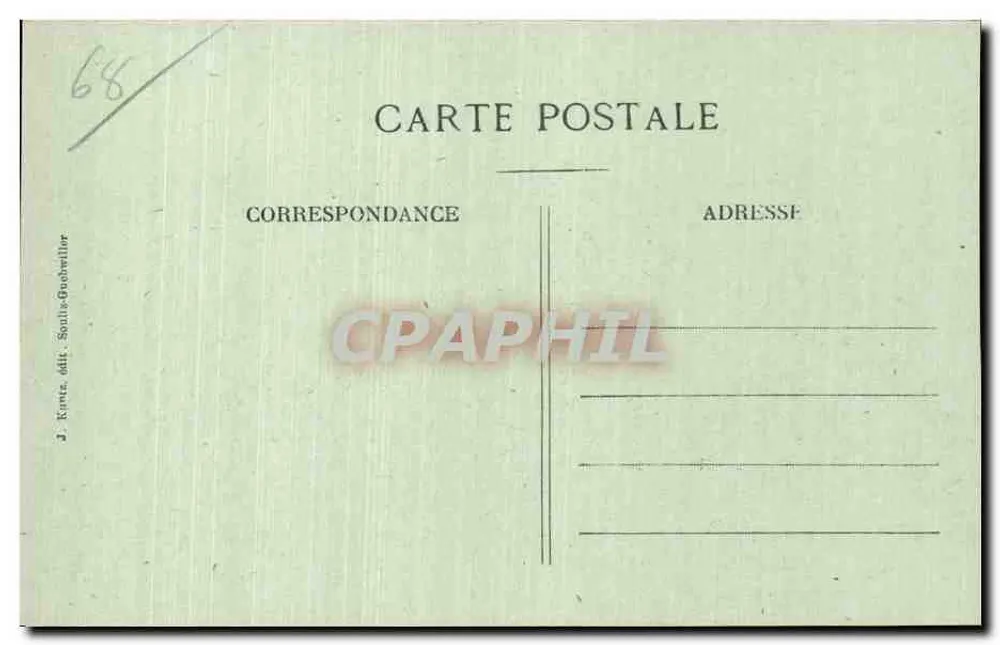 Ruinen der Sonnenberg-Bäder — Carspach (Elsass) — Erinnerung an den Großen Krieg - Rückseite