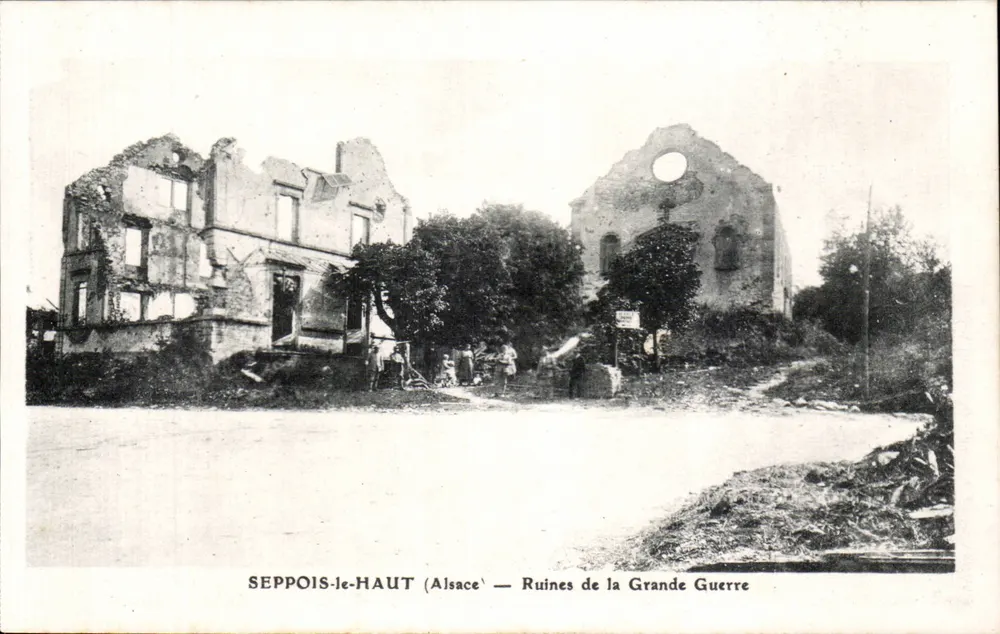SEPPPOIS-LE-HAUT (Elsass) — Ruinen des Ersten Weltkriegs - Vorderseite