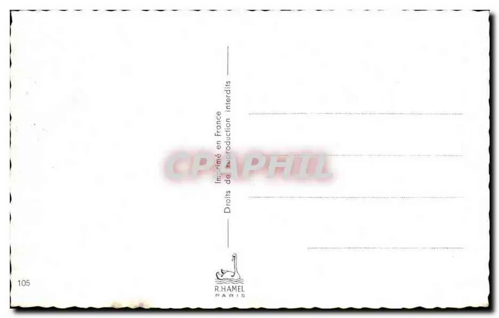 Arranjo de pivoines — cores variadas — R.HAMEL PARIS n°105 - Verso