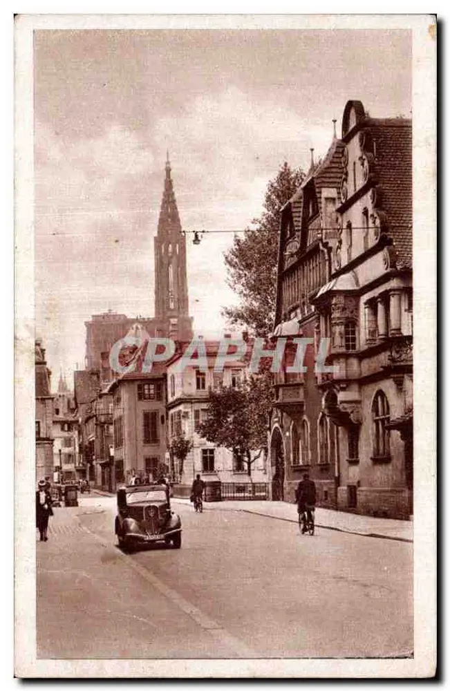 Straßburg — rue des Pontonniers — Verlag Jul. Manias & Cie, Nr. 38 T - Vorderseite
