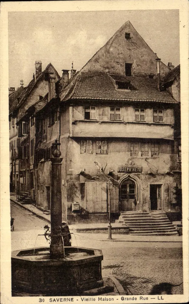 Saverne - Altes Haus - Hauptstraße — Joseph Heyu - Vorderseite