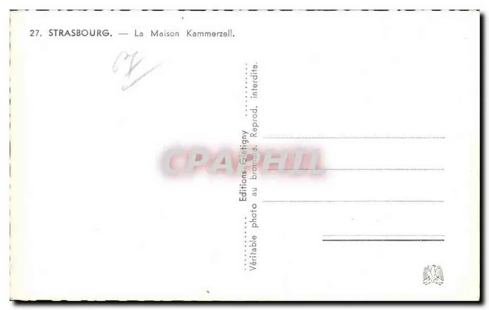 Estrasburgo — A Casa Kammerzell — Edições Githigvy - Verso