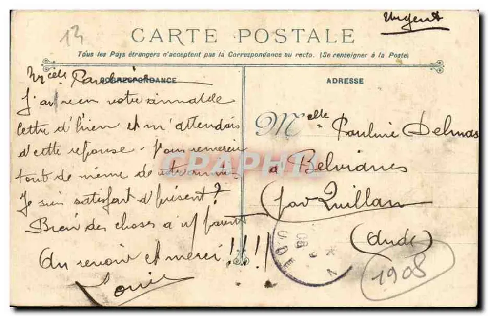 Marselha - Exposição Colonial - Pavilhão de Cochinchina — L.P. 110 - Verso