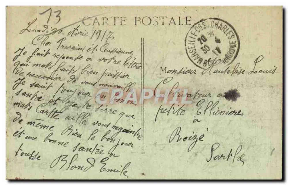 Marseille — Allgemeiner Blick auf Endoume und die Inseln — L.L. - Rückseite