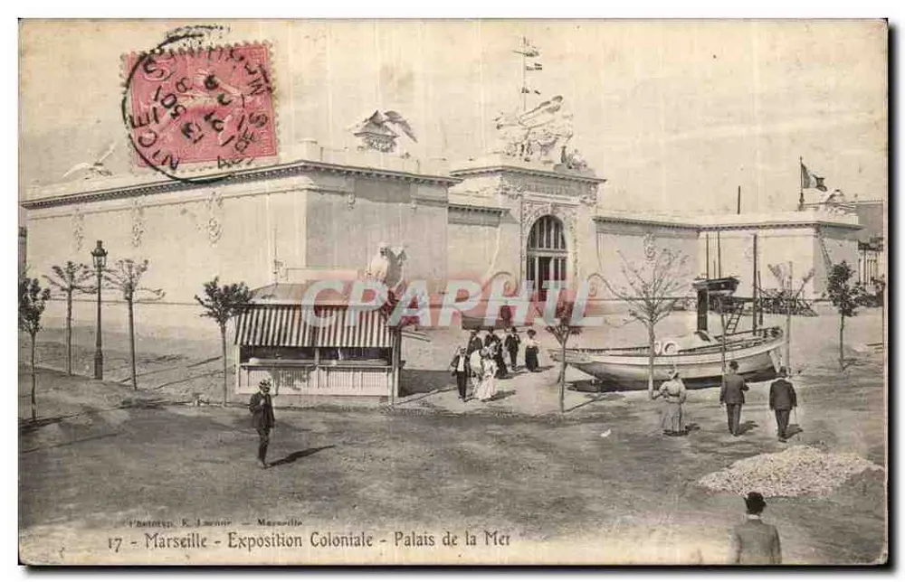 Marseille - Koloniaal Tentoonstelling - Paleis van de Zee — Fototyp. K. Lanne — n°17 - Voorkant
