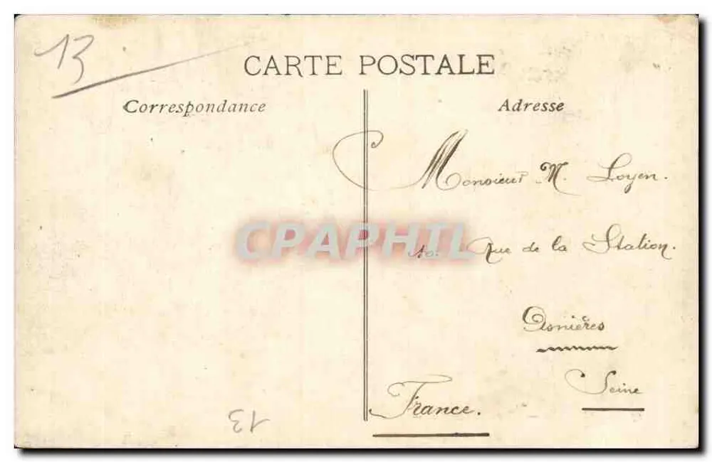 Marseille — Gare St-Charles — EA - Verso