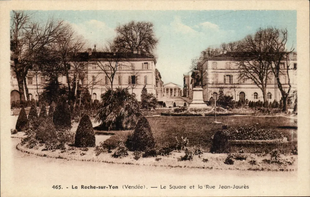 La Roche-sur-Yon (Vendée) — Der Square und die Rue Jean-Jaurès — Phototypie Jenly-Poupin - Vorderseite