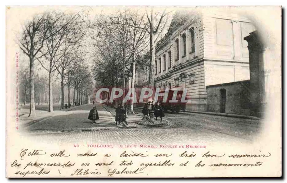 Toulouse - Avenue Saint-Michel - Fakultät für Medizin — Verlag Chile A.T., Nr. 49 - Vorderseite