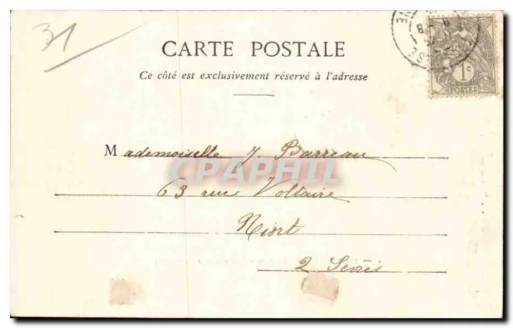 Toulouse - Avenue Saint-Michel - Fakultät für Medizin — Verlag Chile A.T., Nr. 49 - Rückseite