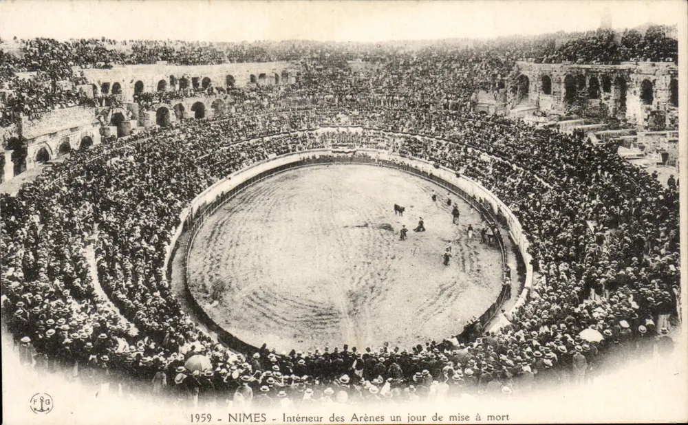 Nîmes - Innenansicht der Arenen an einem Tag der Hinrichtung — FIG, n°30 - Vorderseite