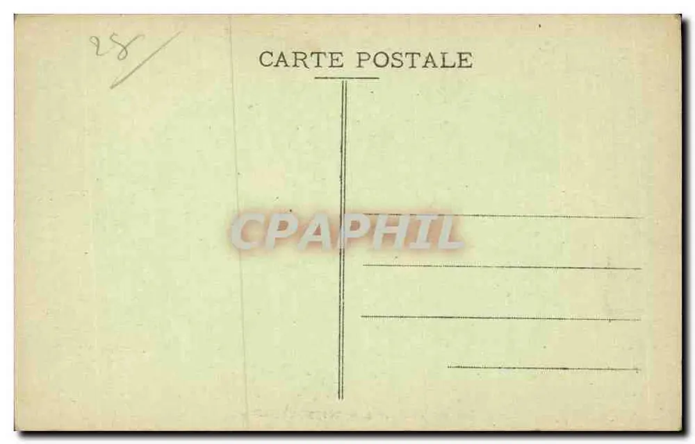 Castelo de Maintenon — Lado Norte — G. Foucault, editor, Dreux, n° 534 - Verso