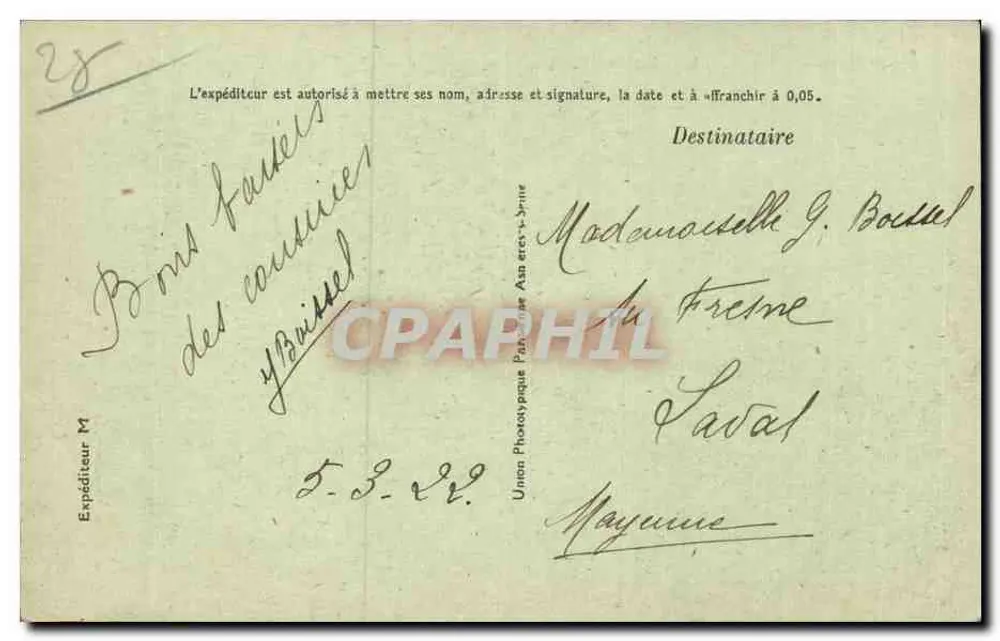 Castelo de VILLEBON (E.-et-L.) — Fachadas Leste e Sul — Union Phototypique Aspérine - Verso