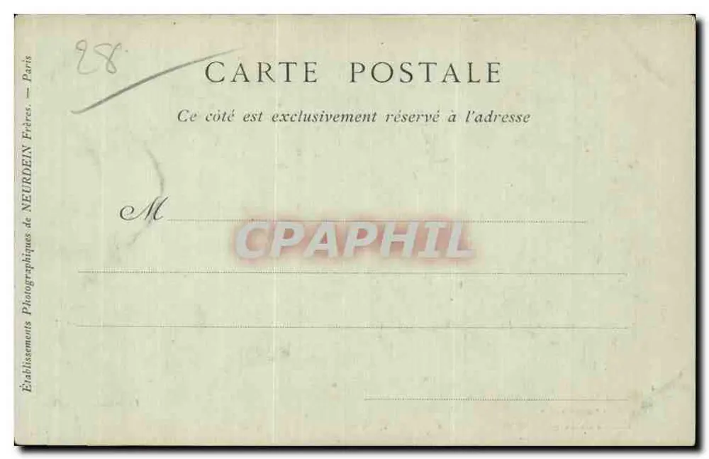 Chartres — Denkmal für Pasteur in Erinnerung an die Experimente zur Tollwutimpfung — Dr. Paul Rionne Bildhauer - Rückseite