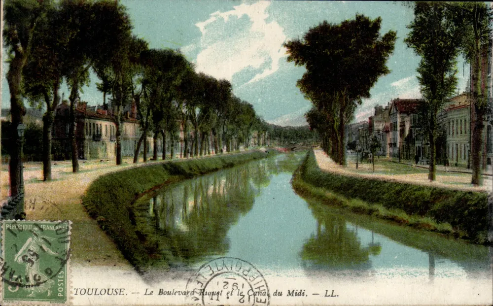 Toulouse — Boulevard Riquel und der Canal du Midi — LL. - Vorderseite
