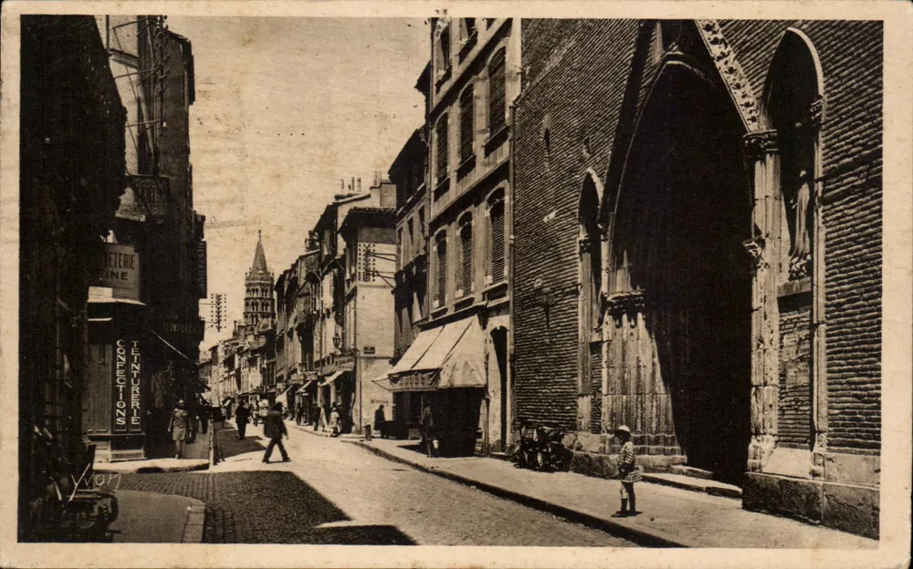 Toulouse — Rue du Tour und Kirche — Yvon, n°31 - Vorderseite