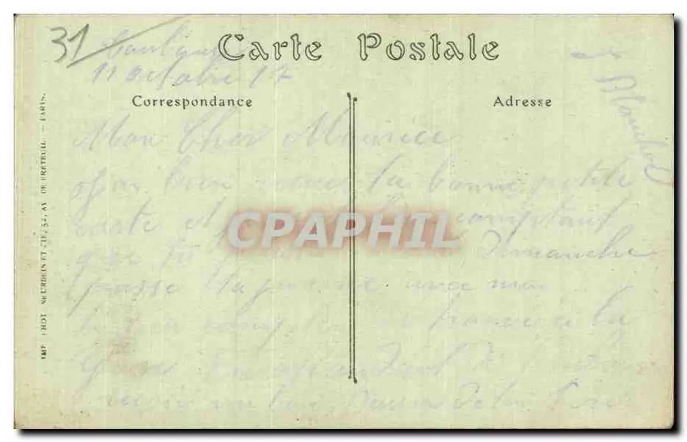 Toulouse — Rue Alsace-Lorraine, Ecke Boulevard de Strasbourg — ND. Phot. n°220 - Rückseite
