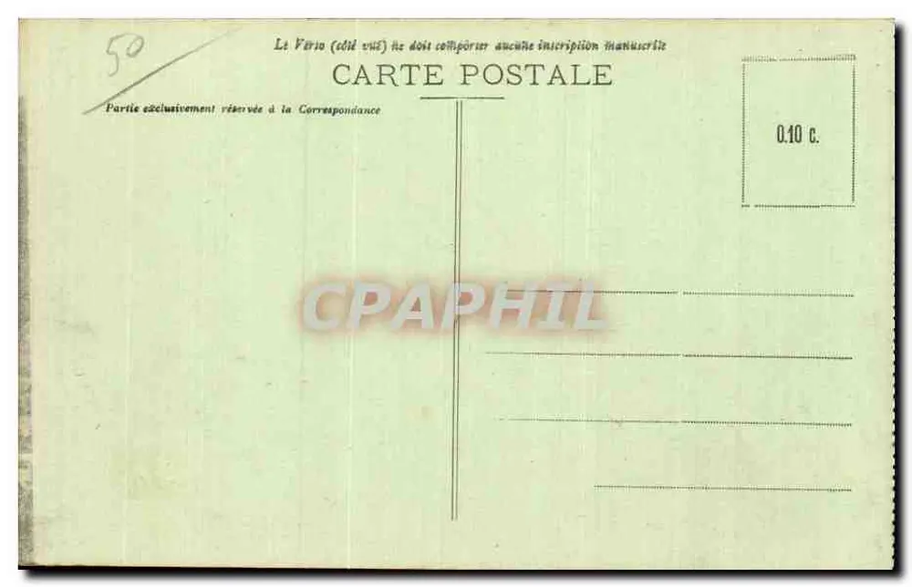 Cherbourg - Panorama da Cidade — Coleção F.C. Chardan, n°4 - Verso