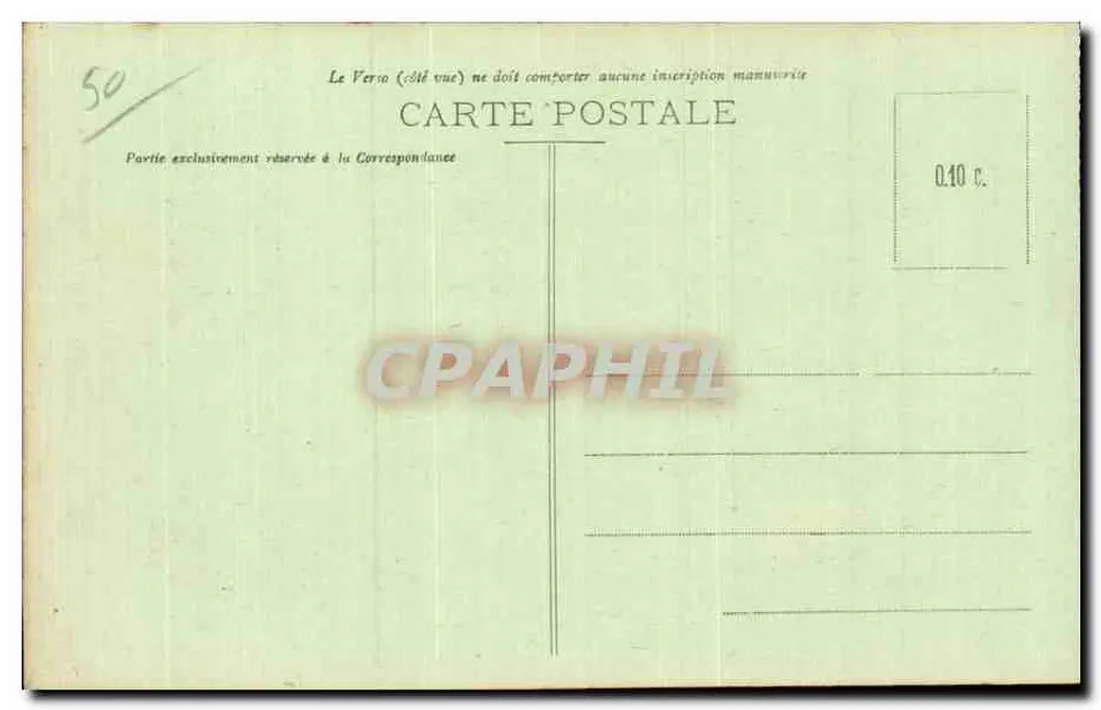 Cherbourg - Seehospital - Der Innenhof — Sammlung F. C., Cherbourg - Rückseite