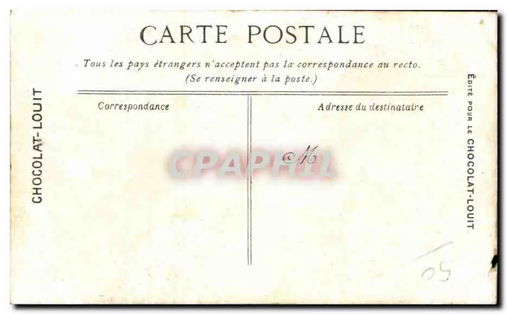 Mont Saint-Michel — Königstor & Wachturm — Verlag für Chocolat-Louit - Rückseite