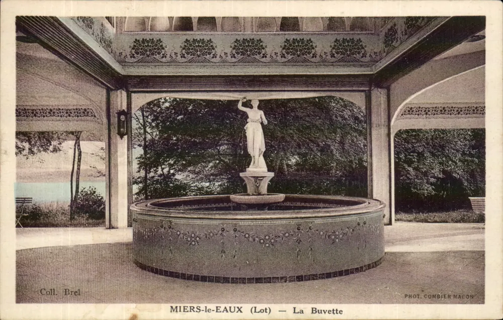 MIERS-le-EAUX (Lot) — La Buvette — Fot. Combier Macoux - Frente