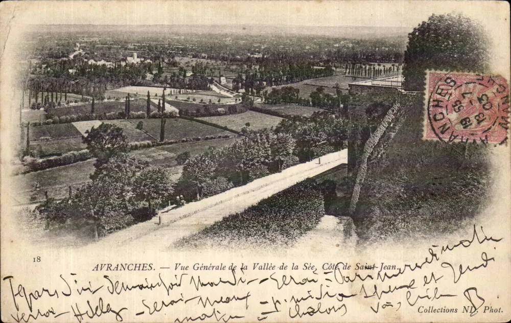 Avranches — Vista Geral da Vale da Sée, Côte de Saint-Jean — Coleções N.D. Fotografia n°18 - Frente