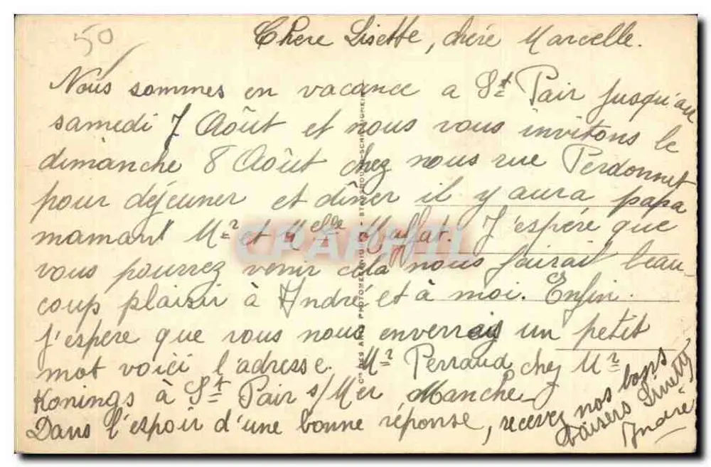 St-PAIR-sur-MER — Intérieur de l'Église — La Chapelle et les Tombeaux — LL.22 - Verso