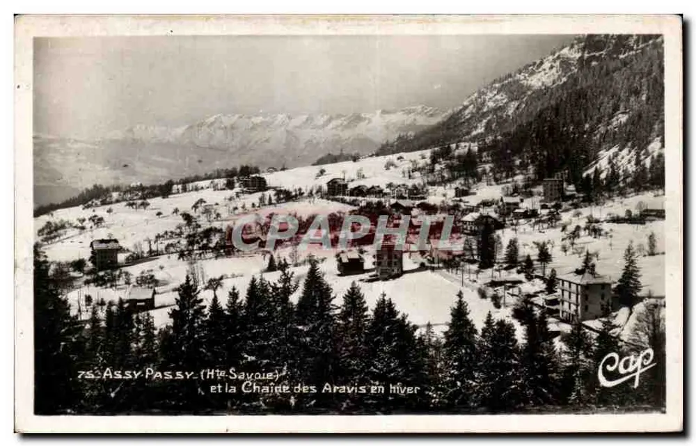 Assy-Passy (Haute-Savoie) und die Chaîne des Aravis im Winter — Cap - Vorderseite